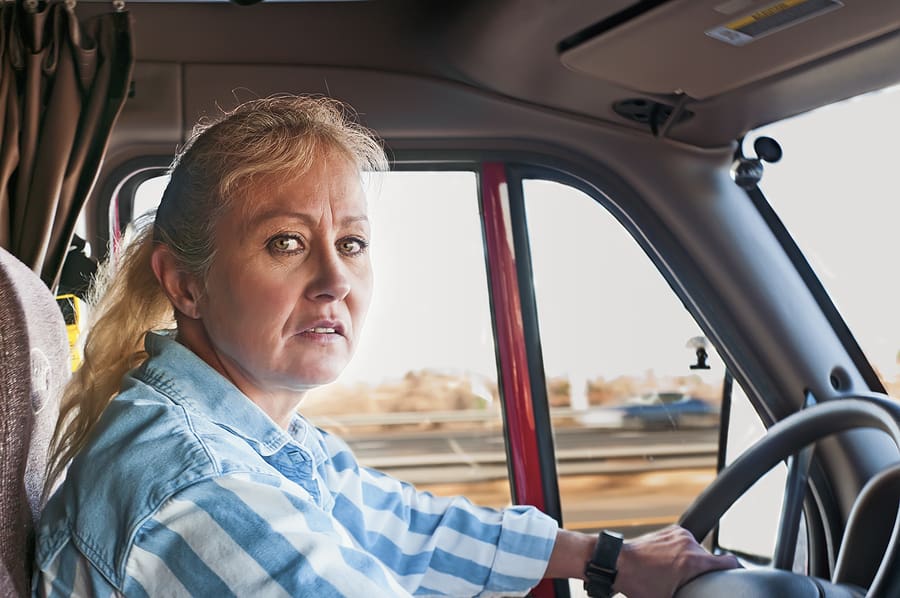 Female truck driver